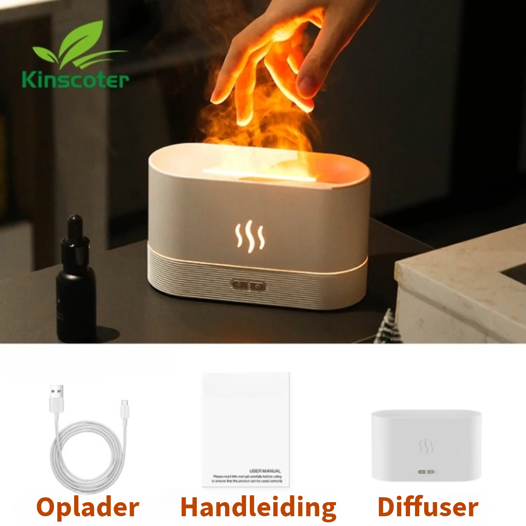 Vlam Aroma Diffuser Luchtbevochtiger - Kinscoter ®