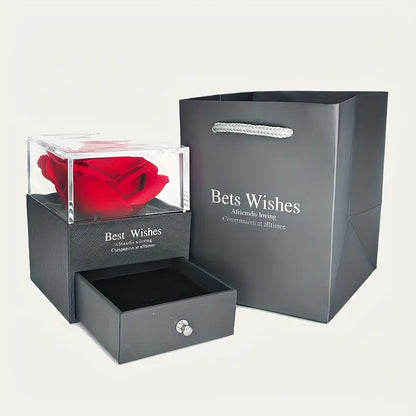 Elegante Rode Zirkoon Ketting - Cadeauset