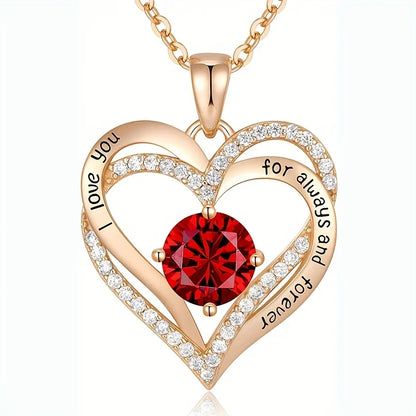 Elegante Rode Zirkoon Ketting - Cadeauset