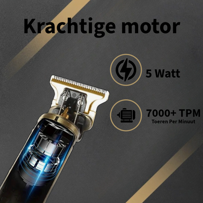 Elektrische Draadloze Vintage T9 Trimmer voor Mannen - VintageTrim ®