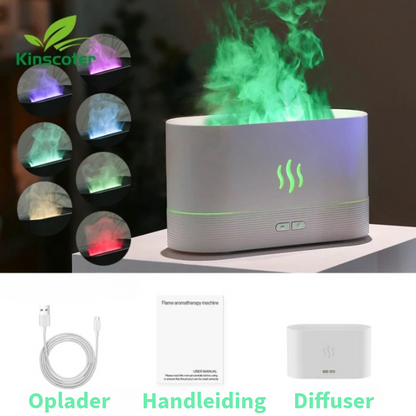 Vlam Aroma Diffuser Luchtbevochtiger - Kinscoter ®