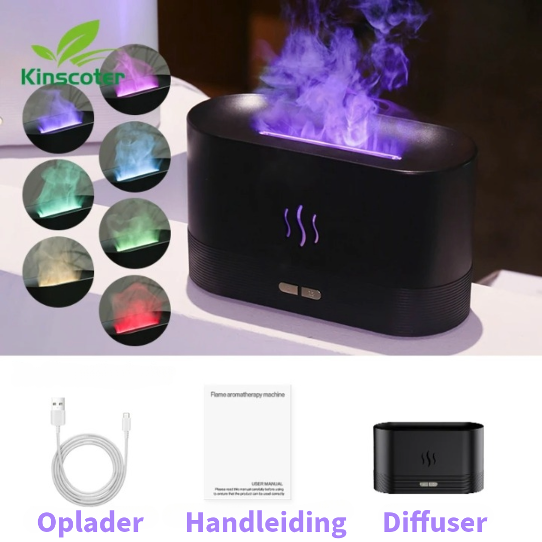 Vlam Aroma Diffuser Luchtbevochtiger - Kinscoter ®