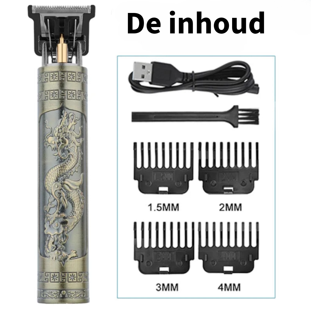 Elektrische Draadloze Vintage T9 Trimmer voor Mannen - VintageTrim ®