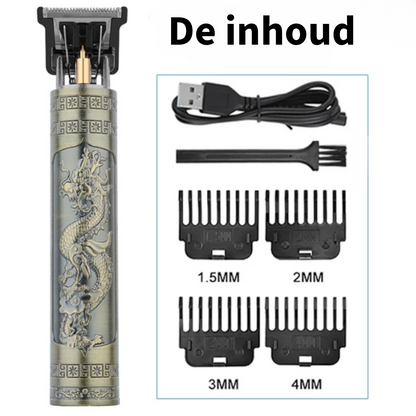 Elektrische Draadloze Vintage T9 Trimmer voor Mannen - VintageTrim ®