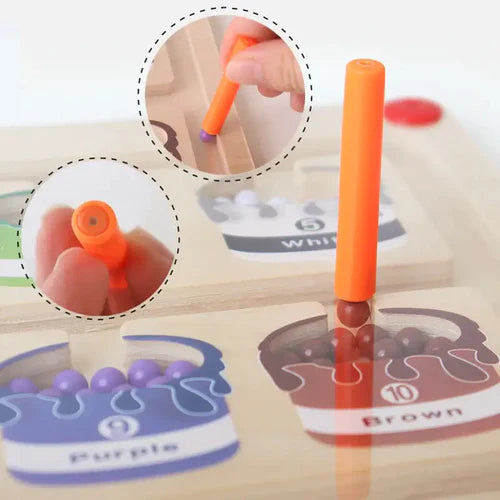 Magnetisch Kleur- en Nummerlabyrint - Lee's Sharing ®